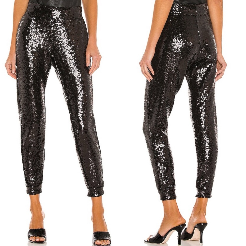 Commando Sequin Jogger in Black NWOT